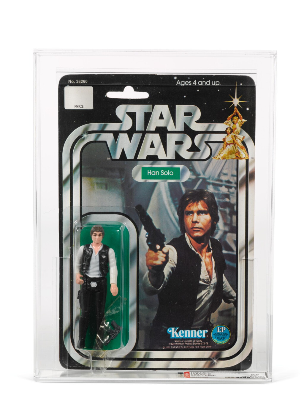 View full screen - View 1 of Lot 8. HAN SOLO (SMALL HEAD) 3 3/4 IN. FIGURE, US, 1978.