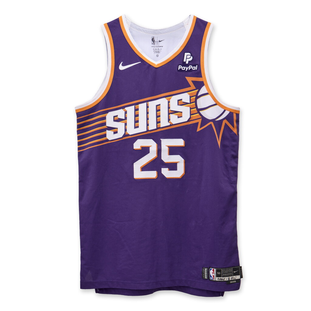 View full screen - View 1 of Lot 133. Nassir Little Phoenix Suns 2024 NBA Playoffs Western Conference Round 1 Game Worn Icon Edition Jersey | Game 1.