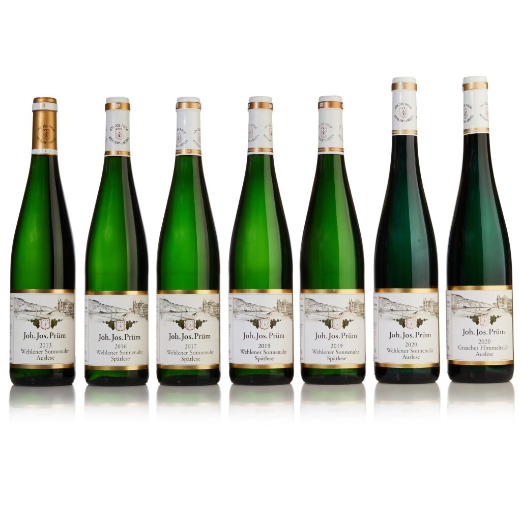 View full screen - View 1 of Lot 519. Graacher Himmelreich and Wehlener Sonnenuhr by J. J. Prüm (7 BT).
