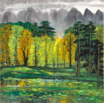 林風眠 山林 | Lin Fengmian, Mountain Forest