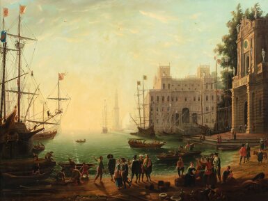 View full screen - View 1 of Lot 128. Harbour at Sunset.