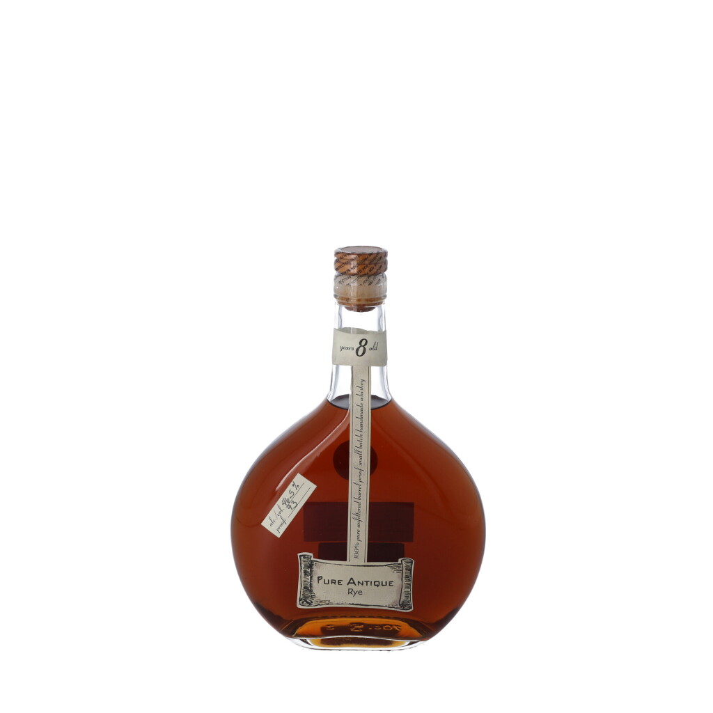 View full screen - View 1 of Lot 222. Pure Antique 8 Year Old Rye 93 proof NV (1 BT70).