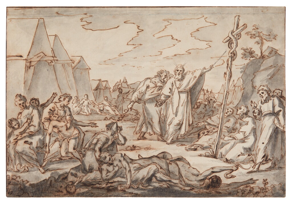 View full screen - View 1 of Lot 156. Moses and the Brazen Serpent.