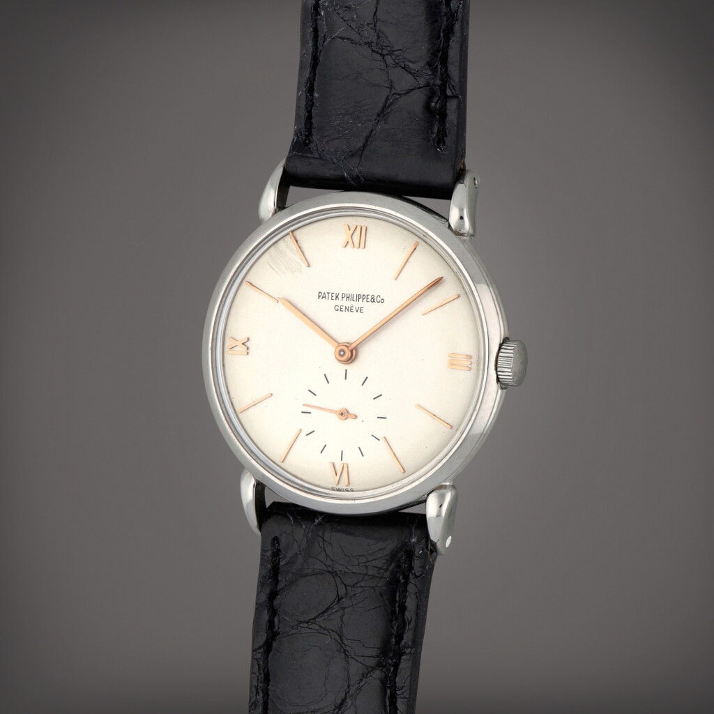 全螢幕檢視 - 查看268Calatrava, reference 1461 | A stainless steel wristwatch | Circa 1946的1