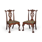 The Hollingsworth Family Pair of Chippendale Mahogany Side Chairs, attributed to Thomas Affleck, Philadelphia, Pennsylvania, circa 1770