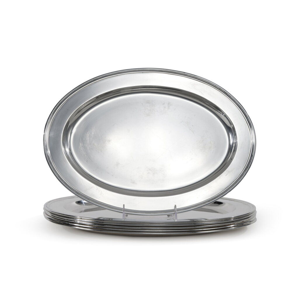 View full screen - View 1 of Lot 475. Six American Silver Serving Dishes, Tiffany & Co., New York, First Half 20th Century.