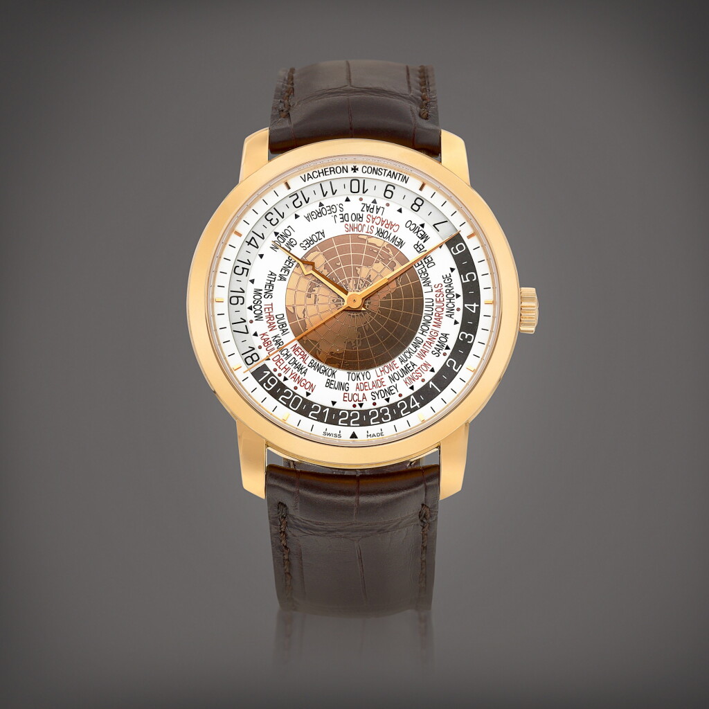 View full screen - View 1 of Lot 2164. Traditionnelle World Time, Reference 86060 | A pink gold world time wristwatch with day and night indication, Circa 2015 | 江詩丹頓 | TTraditionnelle World Time 型號86060 | 粉紅金世界時間腕錶,備晝夜顯示,約2015年製.