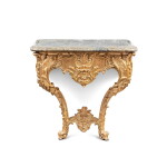 A German carved giltwood console, mid-18th century
