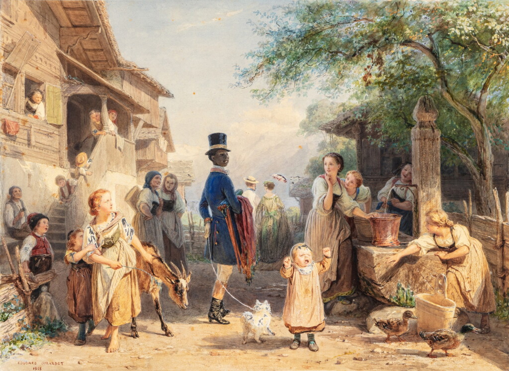 View full screen - View 1 of Lot 195. A Lively Scene .