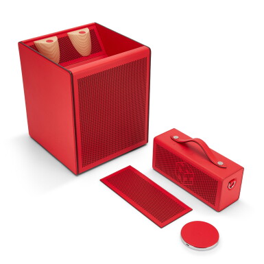 View full screen - View 1 of Lot 736. Capucine Spad and Wood Odyssee Terre Mobile Speaker.