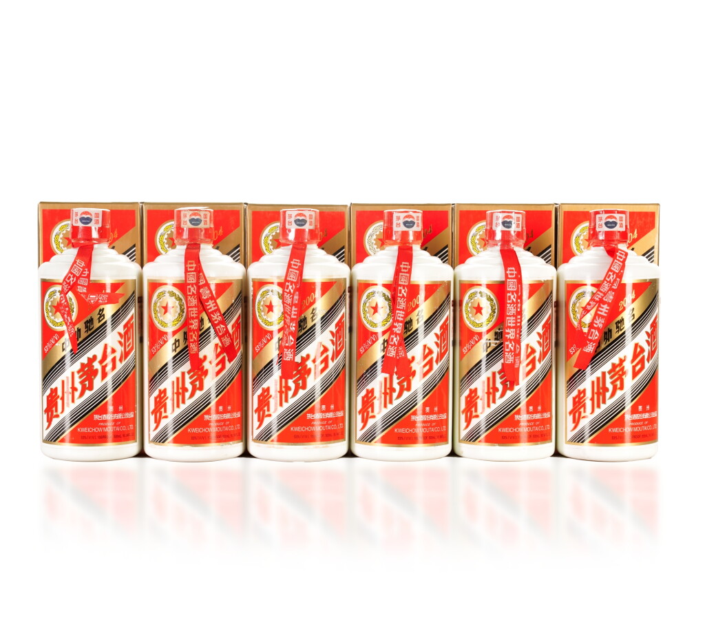 View full screen - View 1 of Lot 12. 2004年产 “五星牌”贵州茅台酒 Kweichow Five Star Moutai 2004 (6 x 500ml).