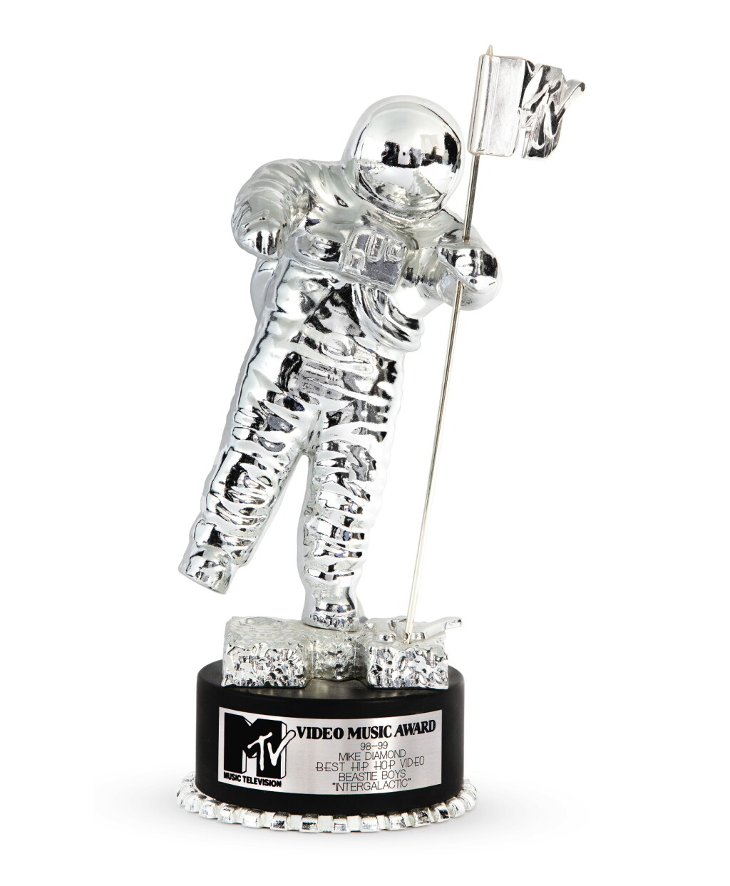 View full screen - View 1 of Lot 310. MTV 1998-1999 Video Award (“VMA”) presented to Mike Diamond for the Beastie Boys 1998 promotional music video “Intergalactic”.