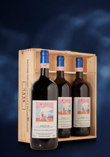 View full screen - View 1 of Lot 605. Barolo, Riserva vecchie viti dei Capalot e delle Brunate 1998 Roberto Voerzio (6 MAG).