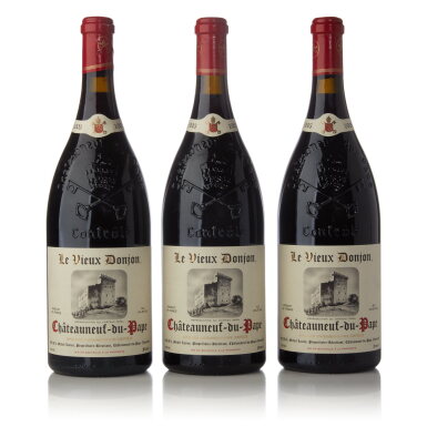 View full screen - View 1 of Lot 458. Châteauneuf du Pape, Rouge 2005 La Vieux Donjon (6 MAG).