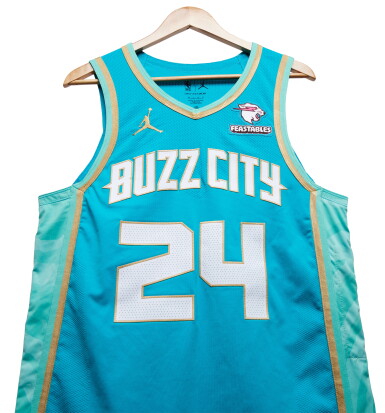 View full screen - View 1 of Lot 162. Brandon Miller Charlotte Hornets 2023-2024 Game Worn City Edition Jersey.