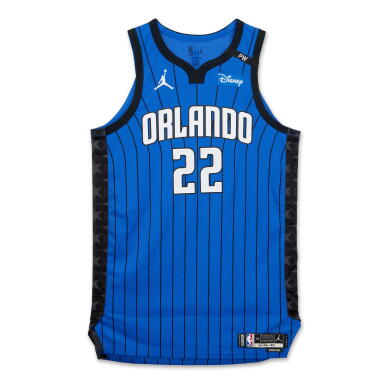 View full screen - View 1 of Lot 85. Franz Wagner Orlando Magic 2024-2025 Game Worn Statement Edition Jersey .