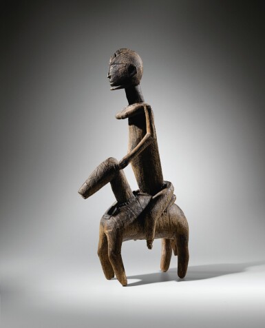 View full screen - View 1 of Lot 57. STATUE DE CAVALIER, DOGON, MALI | DOGON EQUESTRIAN FIGURE, MALI .