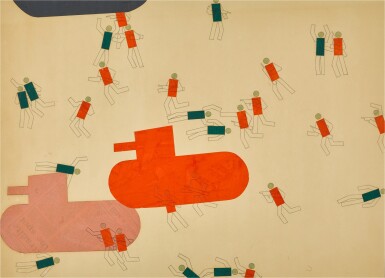 View full screen - View 1 of Lot 27. Battle and Airplane with Circles (two works).