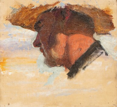 View full screen - View 1 of Lot 115. Head of a fisherman | Tête de pêcheur.