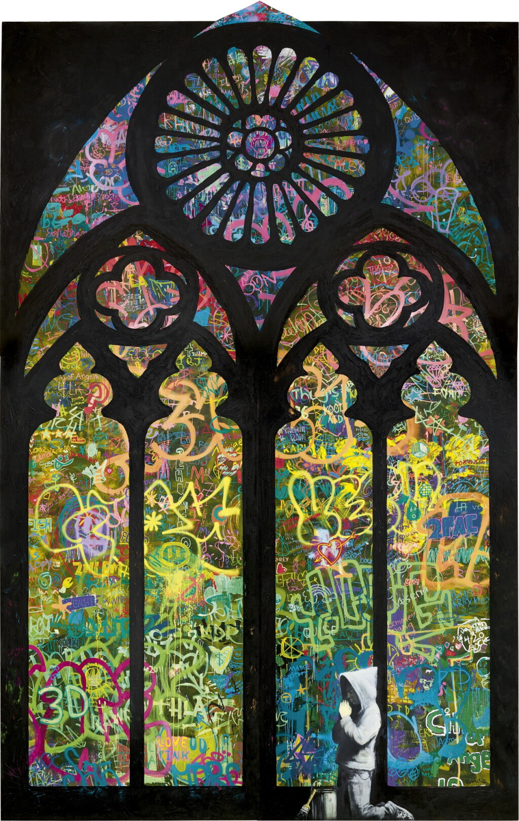 View full screen - View 1 of Lot 1133. BANKSY 班克斯 | FORGIVE US OUR TRESPASSING 寬恕我們的罪過.