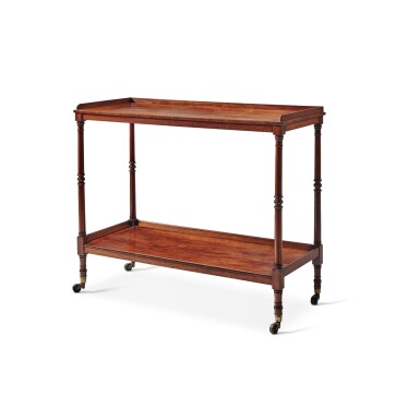 View full screen - View 1 of Lot 1813. A George IV Mahogany Two-Tiered Etagere, Circa 1820.