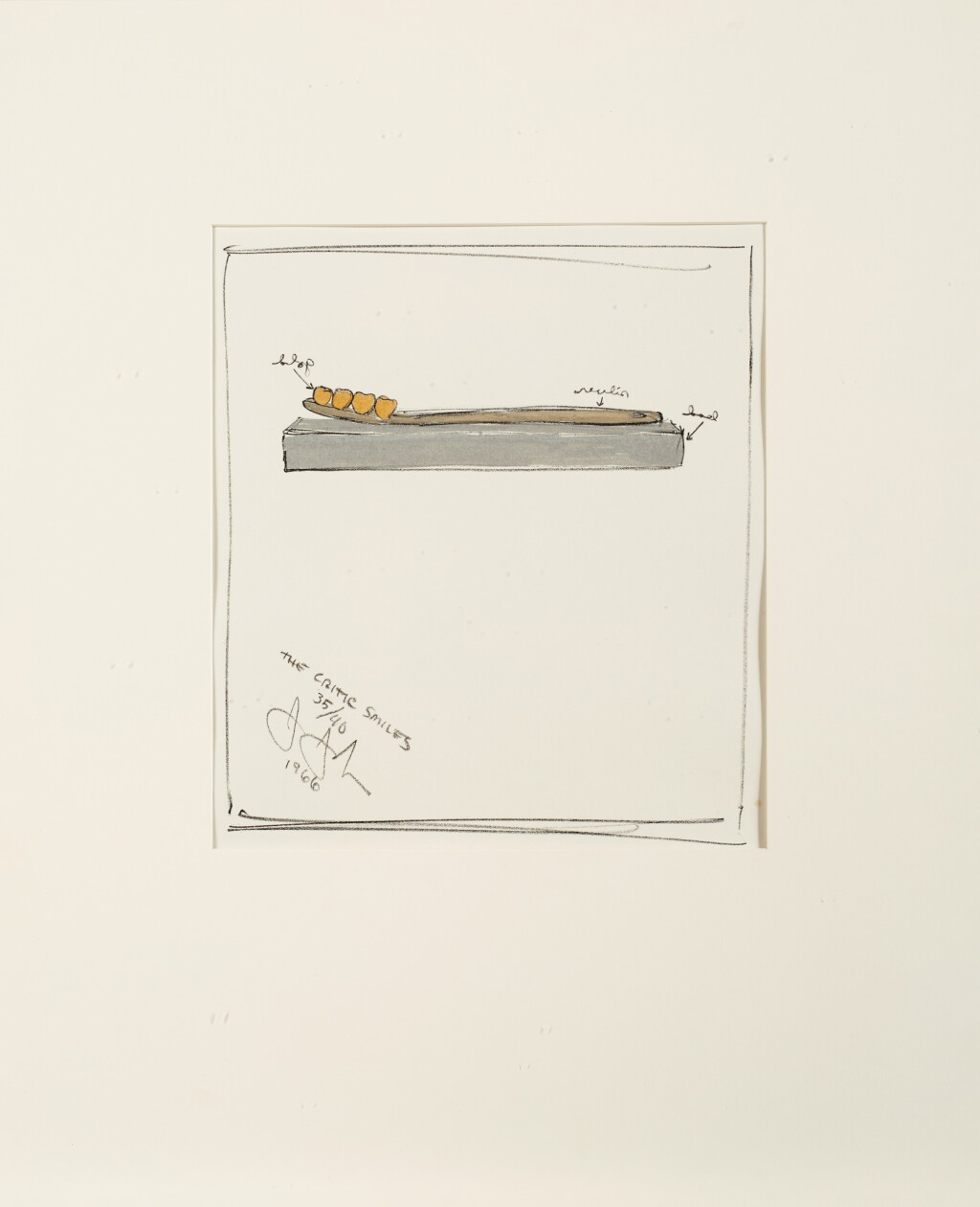 View full screen - View 1 of Lot 704. The Critic Smiles (ULAE 25).