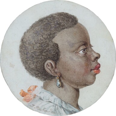 View full screen - View 1 of Lot 187. Head of a woman with a pearl earring.