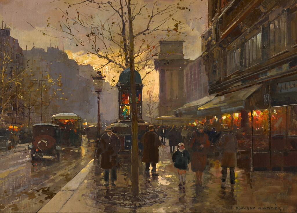 View full screen - View 1 of Lot 72. La Porte Saint-Martin, ciel gris.