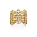 Yellow sapphire and diamond bangle, 'Shirine', circa 1984 | Marina B 'Shirine' 黃色剛玉及鑽石手鐲,年份約1984