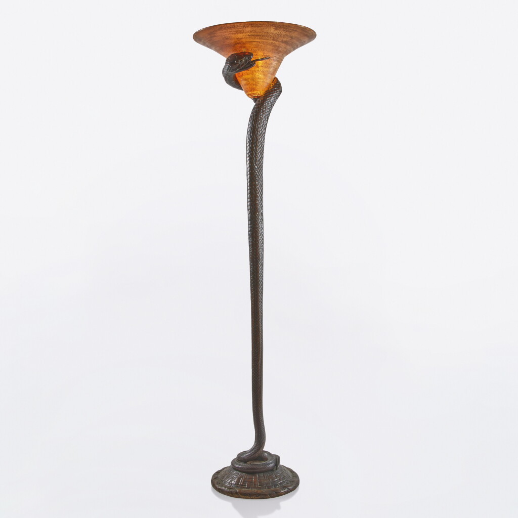 View full screen - View 1 of Lot 35. "La Tentation" Floor Lamp.