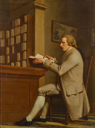 View full screen - View 1 of Lot 45. Portrait of a gentleman traditionally identified as Sir William Hamilton (1730–1803).