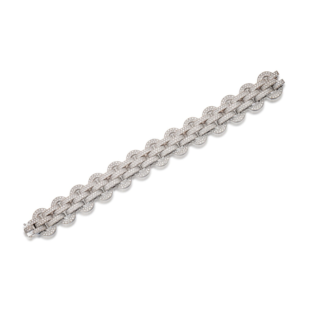 View full screen - View 1 of Lot 1710. DIAMOND BRACELET | 愛馬仕 | 鑽石 手鏈.