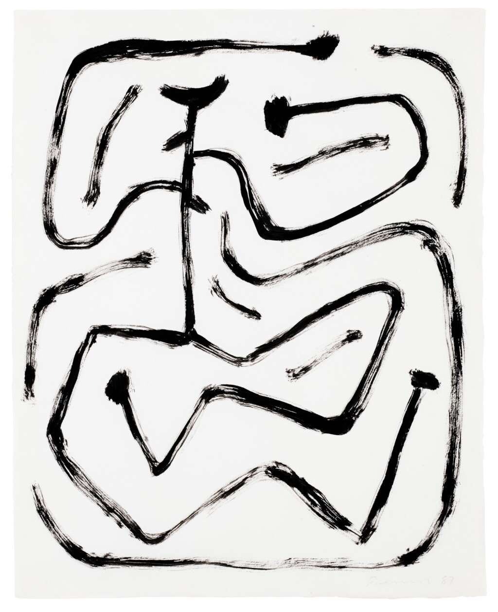 View full screen - View 1 of Lot 6. WILLIAM TURNBULL | UNTITLED (FIGURE).