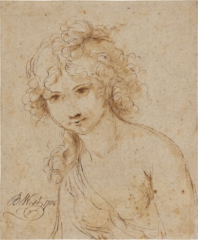 View full screen - View 1 of Lot 150. Study of a nymph.