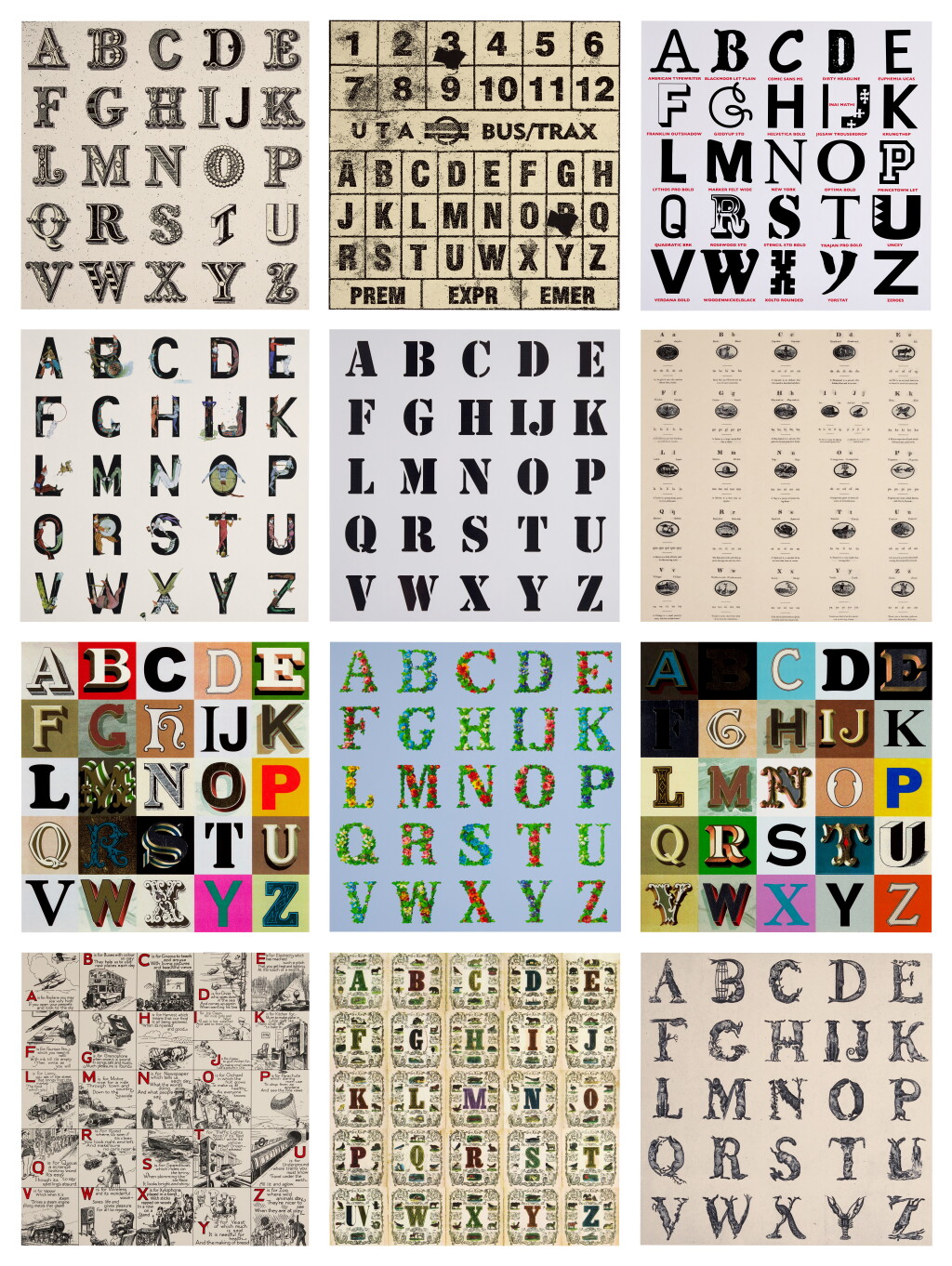 View full screen - View 1 of Lot 21. Appropriated Alphabets.