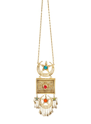 View full screen - View 1 of Lot 264. A Near Eastern Gold Filigree Pendant Amulet, probably Turkish, late 19th century.