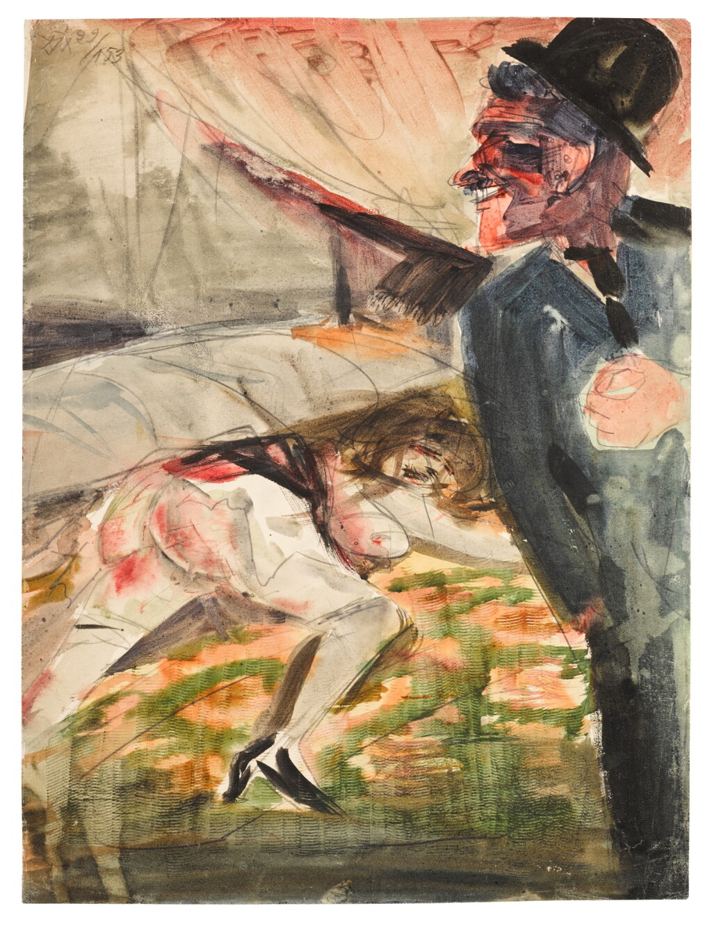 View full screen - View 1 of Lot 15. OTTO DIX | SCENE I – MORD (SCENE I - MURDER).