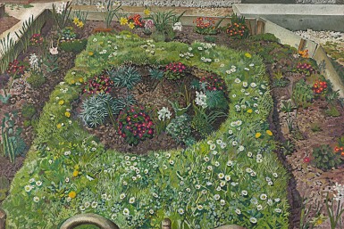 View full screen - View 1 of Lot 48. SIR STANLEY SPENCER, R.A. | COTTAGE GARDEN, LEONARD STANLEY.