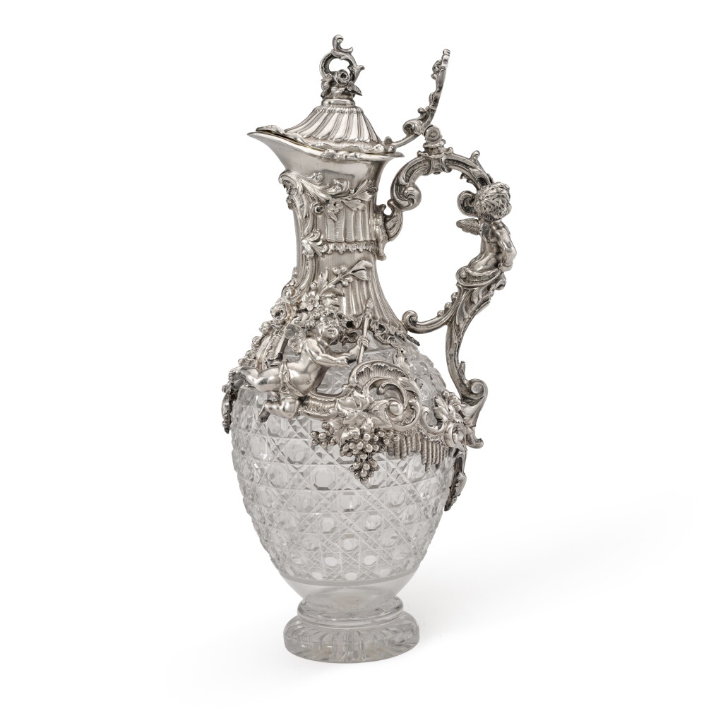 View full screen - View 1 of Lot 250. A Royal German silver-mounted claret jug, Wilkens & Söhne, Bremen, circa 1895.