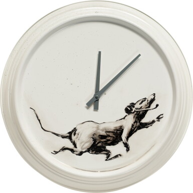 View full screen - View 1 of Lot 235. Rat Clock with Headset.
