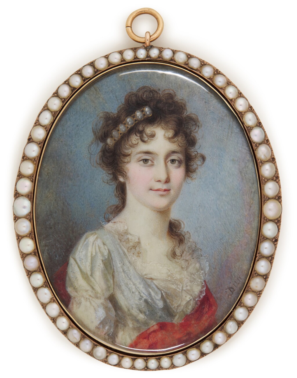 View full screen - View 1 of Lot 168. Portrait of a lady, circa 1795.