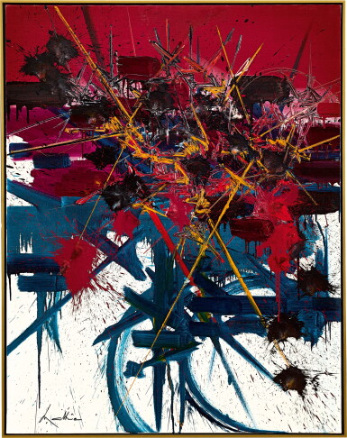 View full screen - View 1 of Lot 1031. Georges Mathieu 喬治・馬修 | Espoirs cruels 逆境曙光.