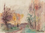 Chemin à la sortie d'un bois - Fragment