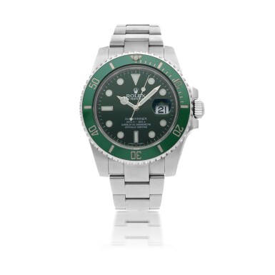 View full screen - View 1 of Lot 51. ROLEX | 'HULK' SUBMARINER, REF 116610LV STAINLESS STEEL WRISTWATCH WITH DATE AND BRACELET CIRCA 2011.