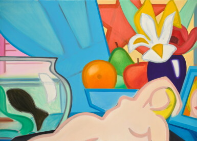 View full screen - View 1 of Lot 148. Tom Wesselmann 湯姆·衛索曼 | Still Life with Odalisque and Black Goldfish 靜物畫:宮女與黑金魚.