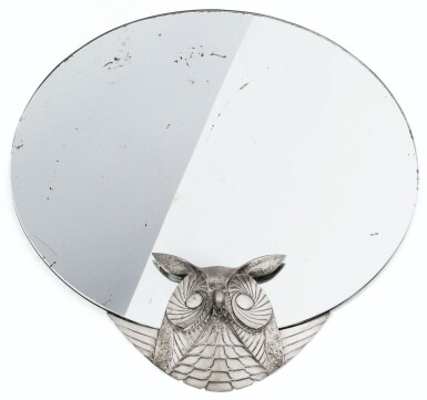 View full screen - View 1 of Lot 125. ALBERT CHEURET | OWL MIRROR, CIRCA 1925.