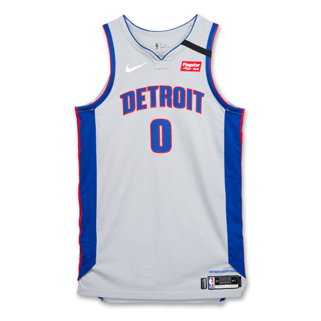View full screen - View 1 of Lot 191. Andre Drummond Detroit Pistons 2019-2020 Game Worn Statement Edition Jersey.