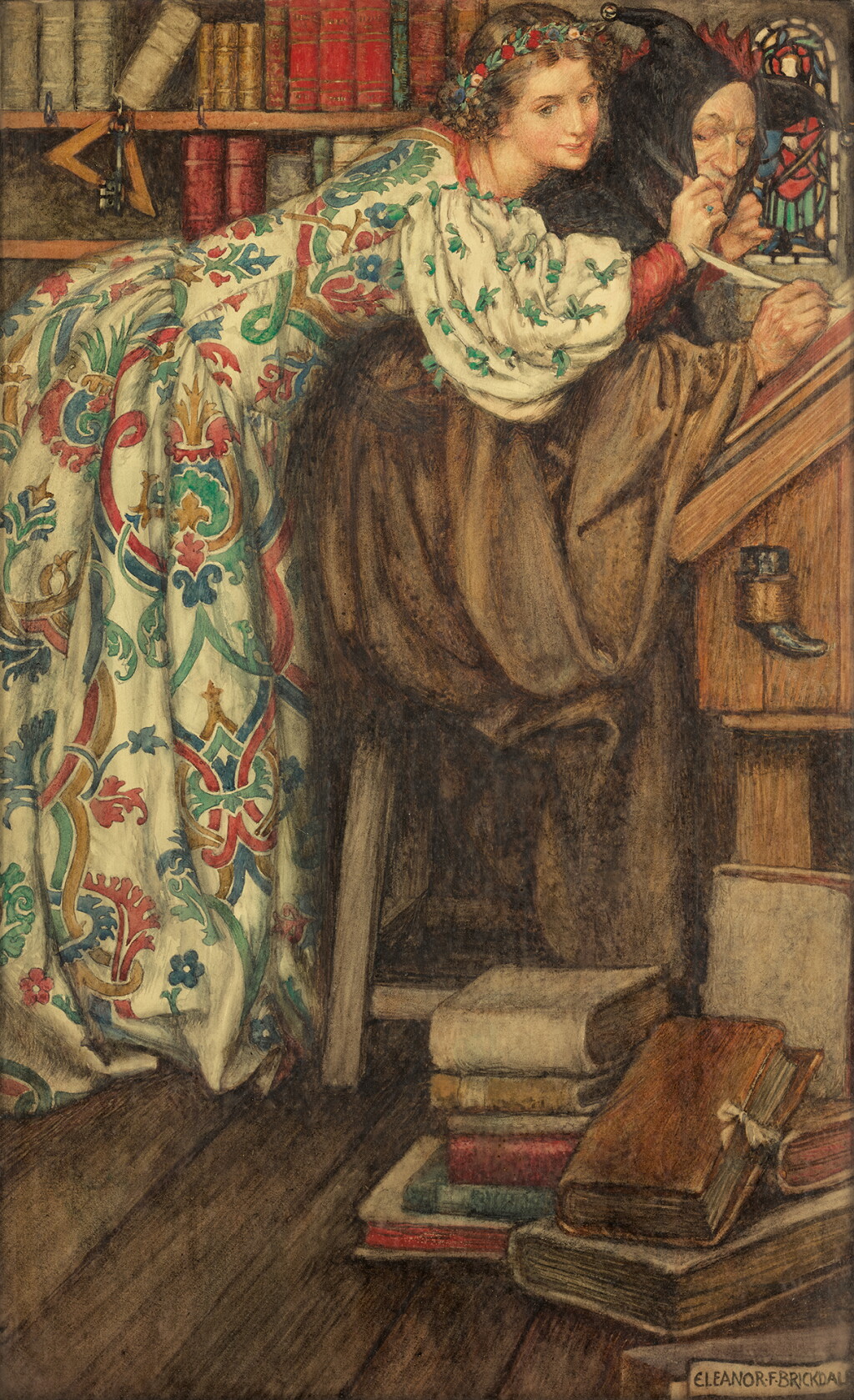 View full screen - View 1 of Lot 41. ELEANOR FORTESCUE-BRICKDALE, R.W.S. | The Cap that Fits.