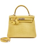 Lime Matte Mississippiensis Alligator Kelly 28 Retourné Palladium Hardware, 2017