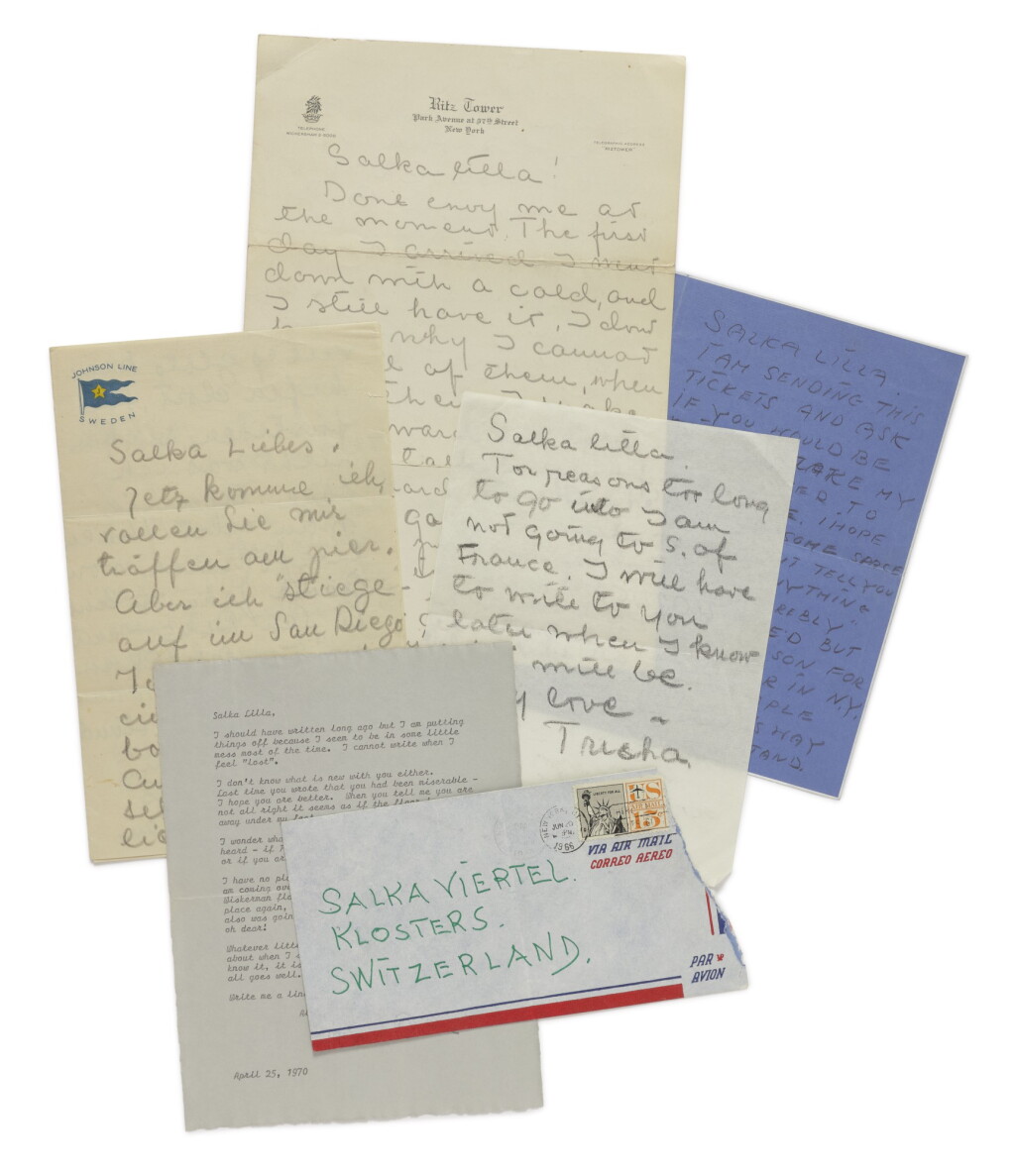 View full screen - View 1 of Lot 144. GARBO, GRETA | An important collection of letters to Salka Viertel.